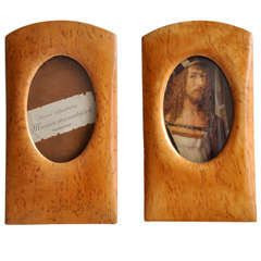 Pair of Swedish Art Deco Wood Picture Frames