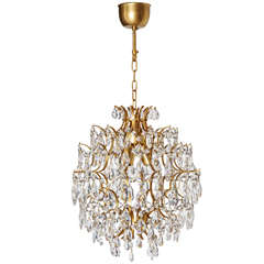 Palwa Crystal Faceted Chandelier, Germany