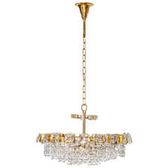 Crystal and Gilded Chandelier designed by Palwa