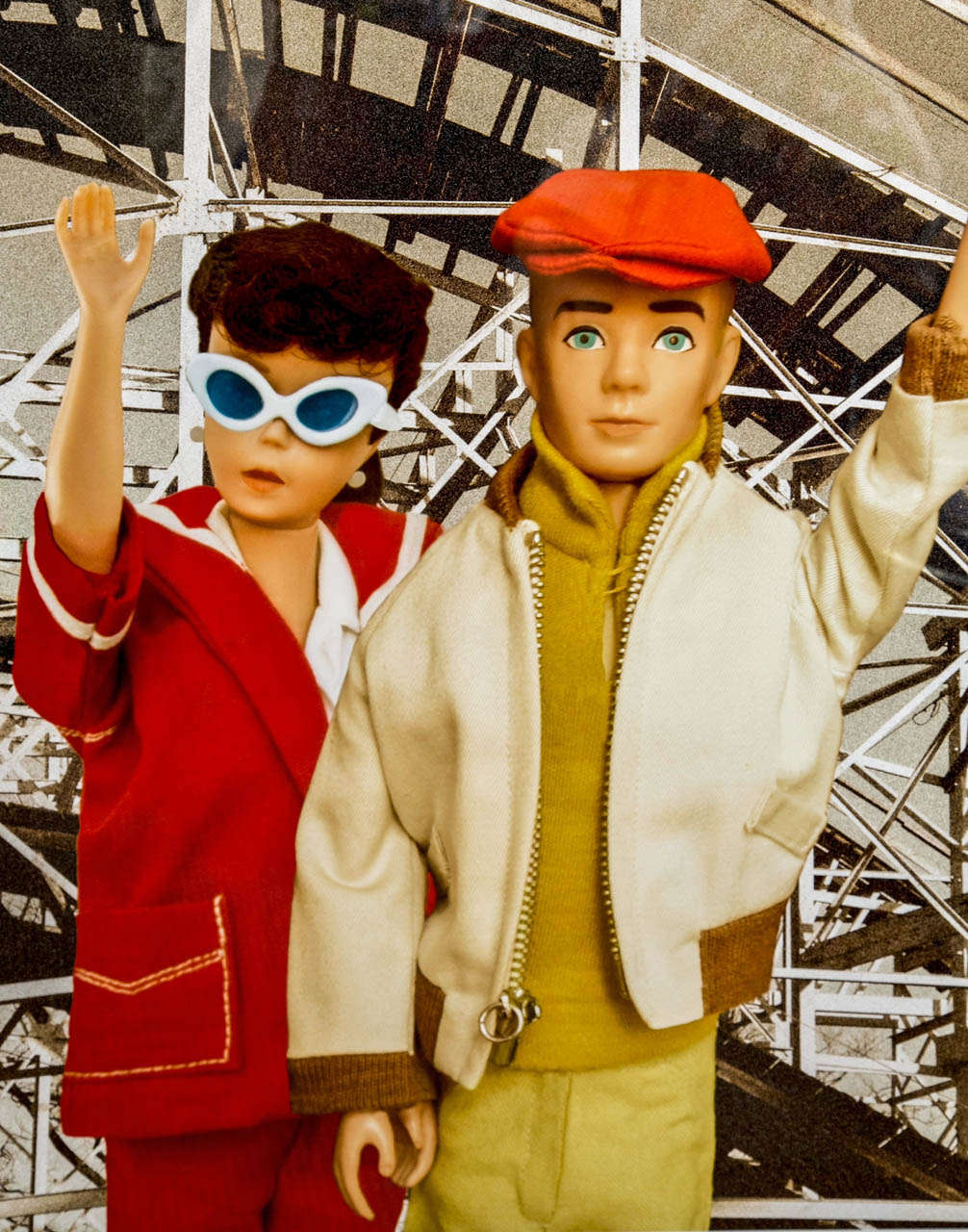 Large Scale Vintage Barbie & Ken Framed Photography Print In Excellent Condition In Mt Kisco, NY