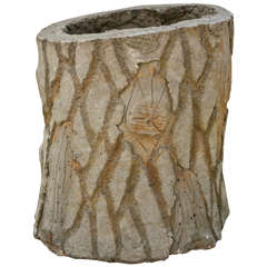Faux Bois Tree Trunk Planter 9
