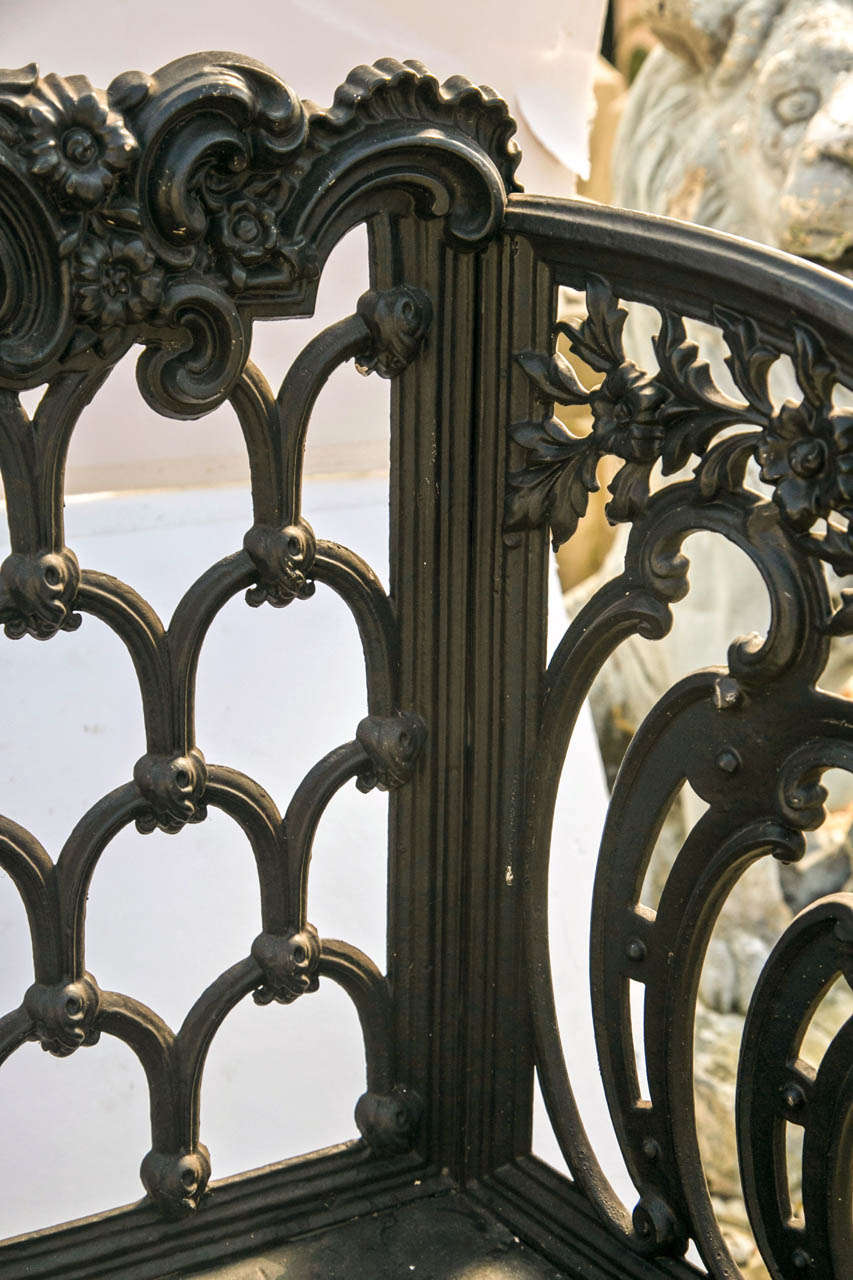 cast iron benches