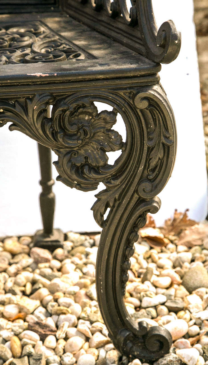 antique cast iron benches for sale