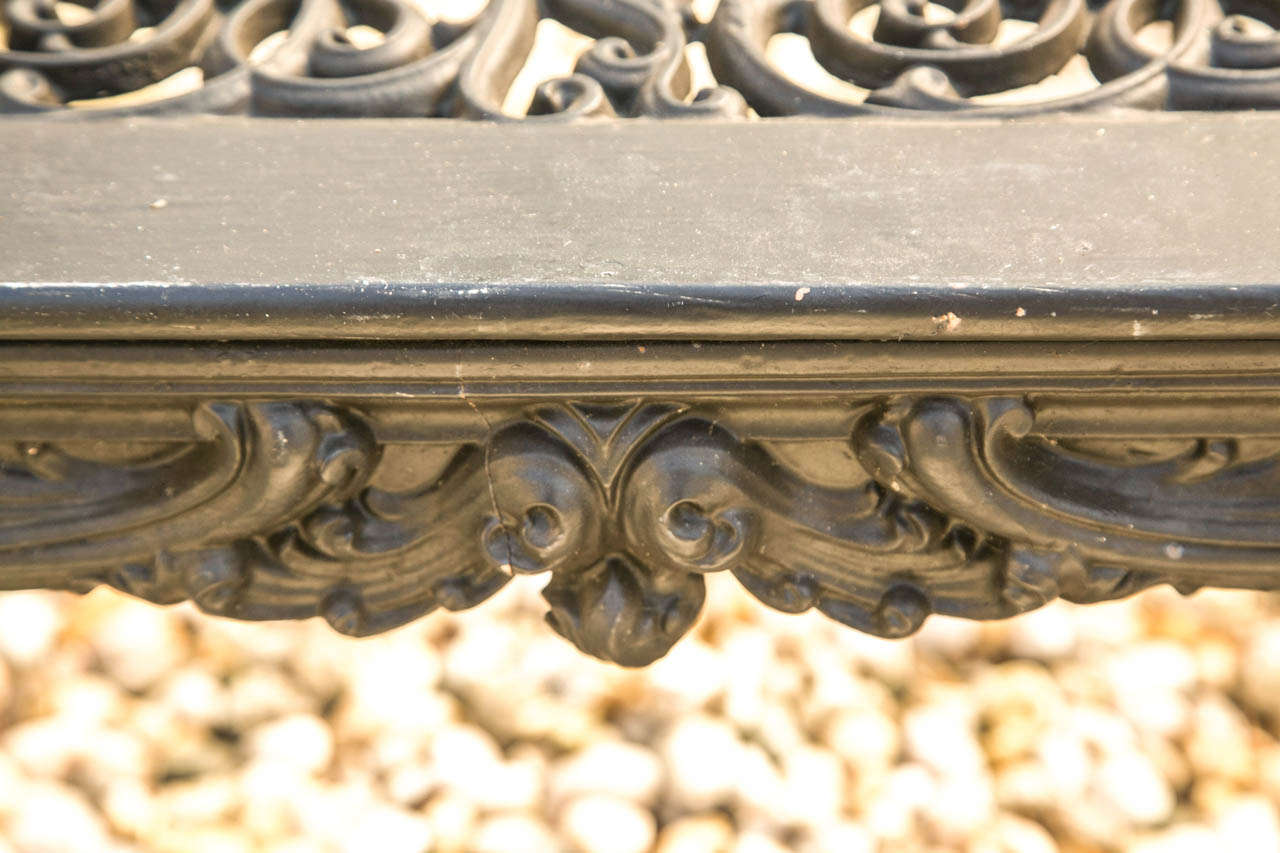20th Century Scottish Cast Iron Bench by Carron