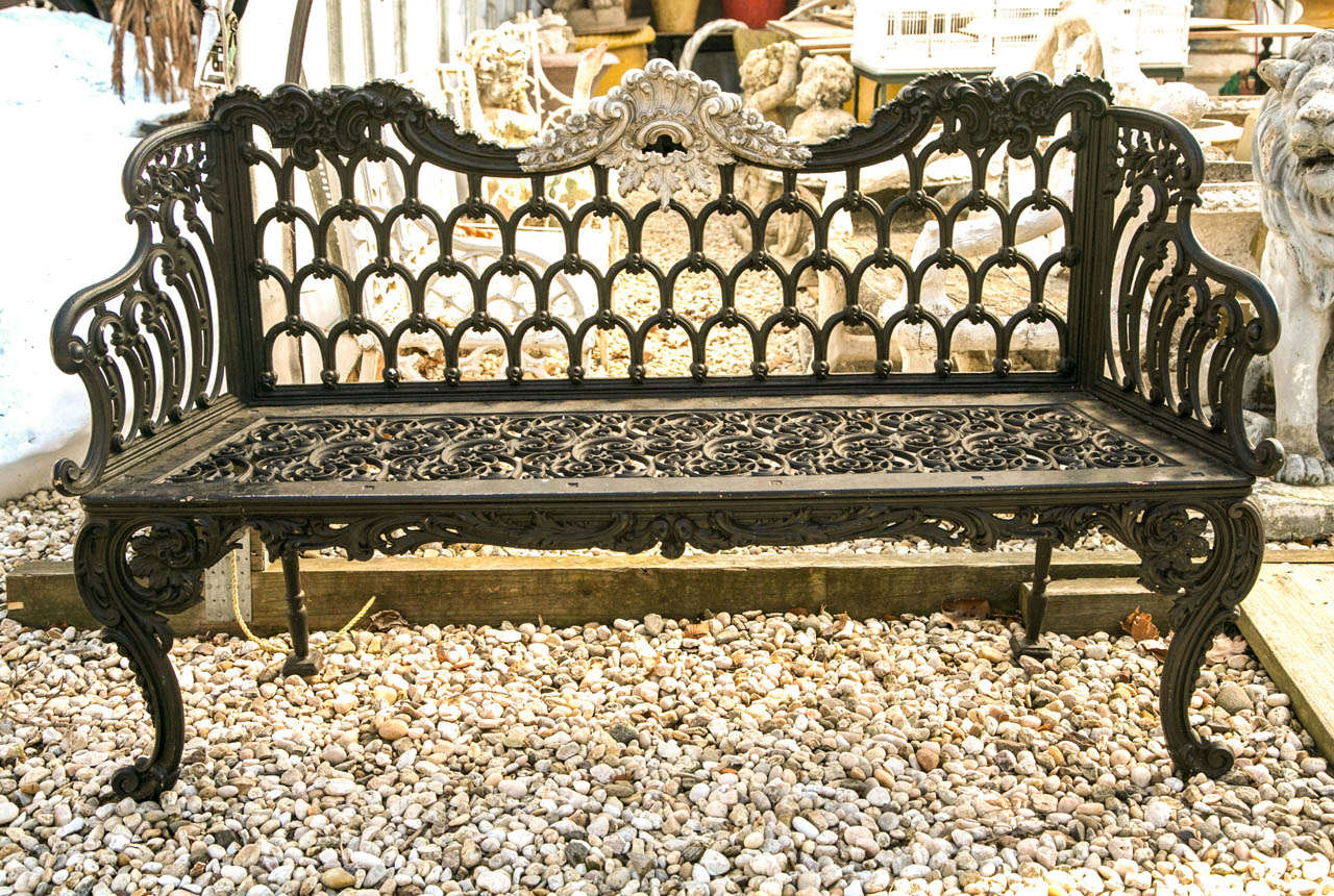 Scottish cast iron bench with 