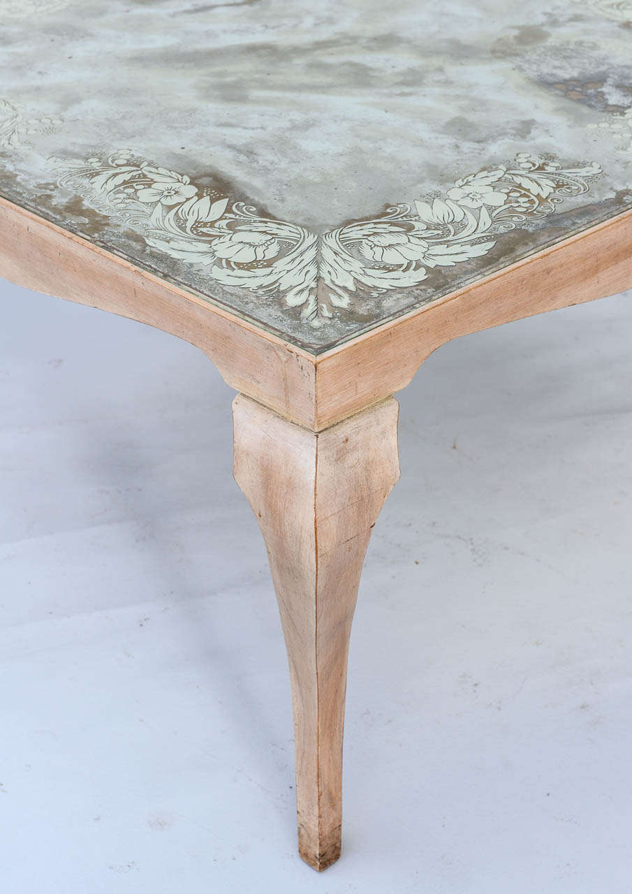 Italian Eglomise Coffee Table For Sale