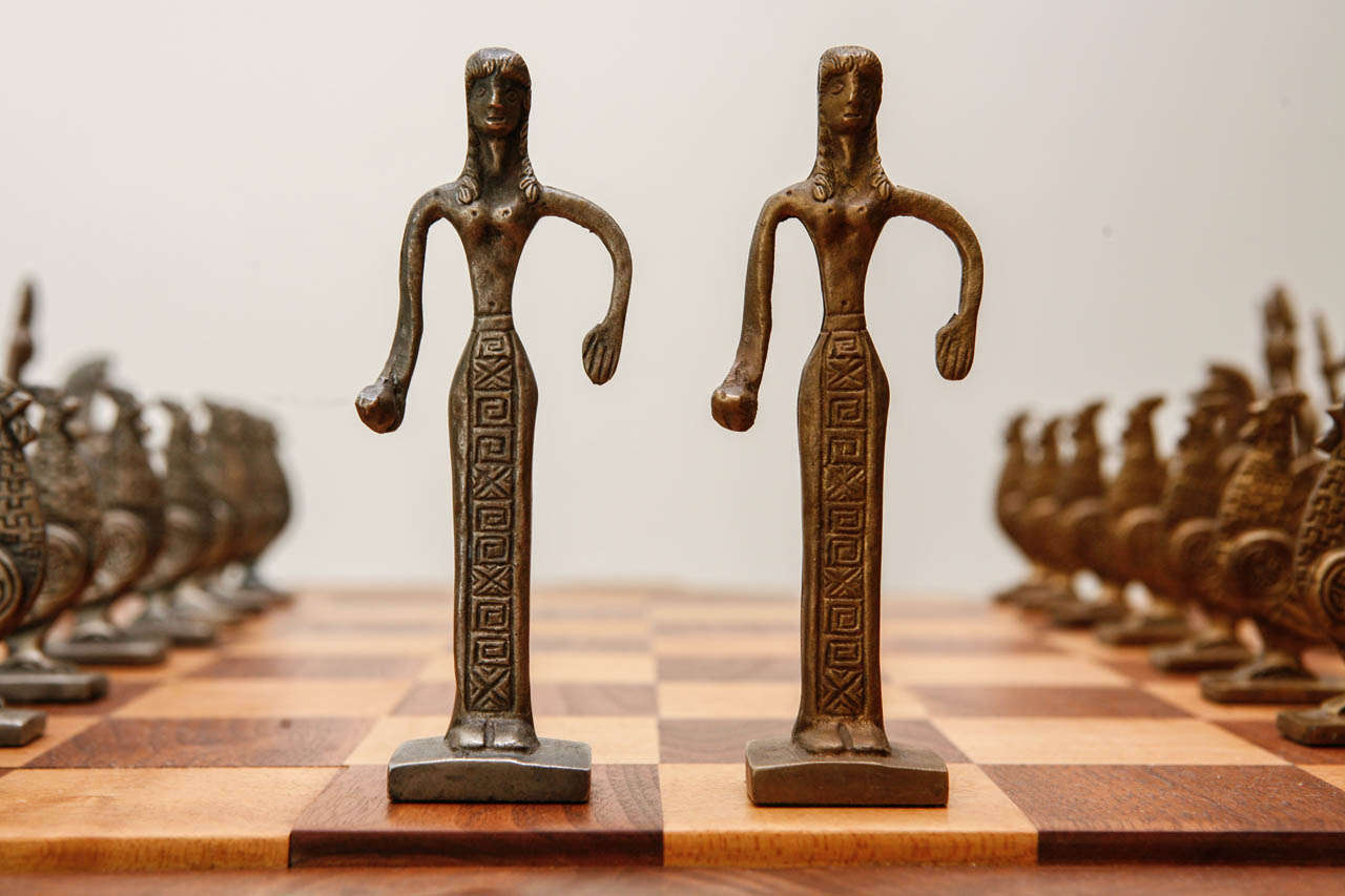 Vintage Greek Chess Pieces 1