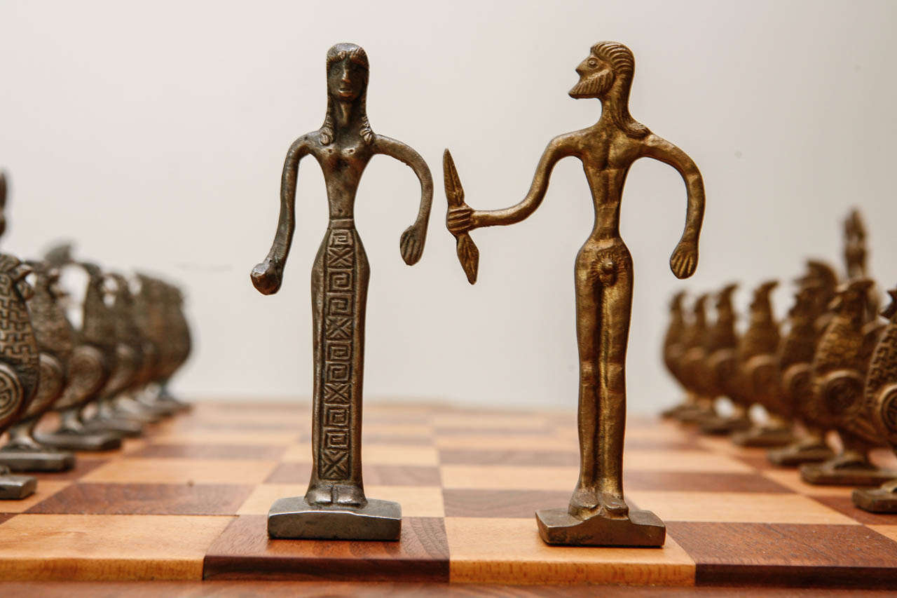 Vintage Greek Chess Pieces 2