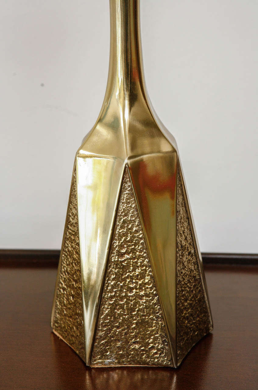 Mid-20th Century Mid-Century Brass Laurel Lamp