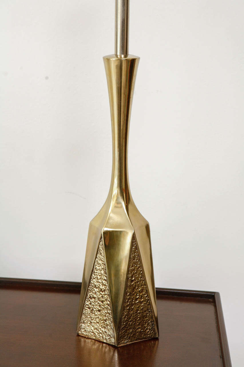 Mid-Century Brass Laurel Lamp 2