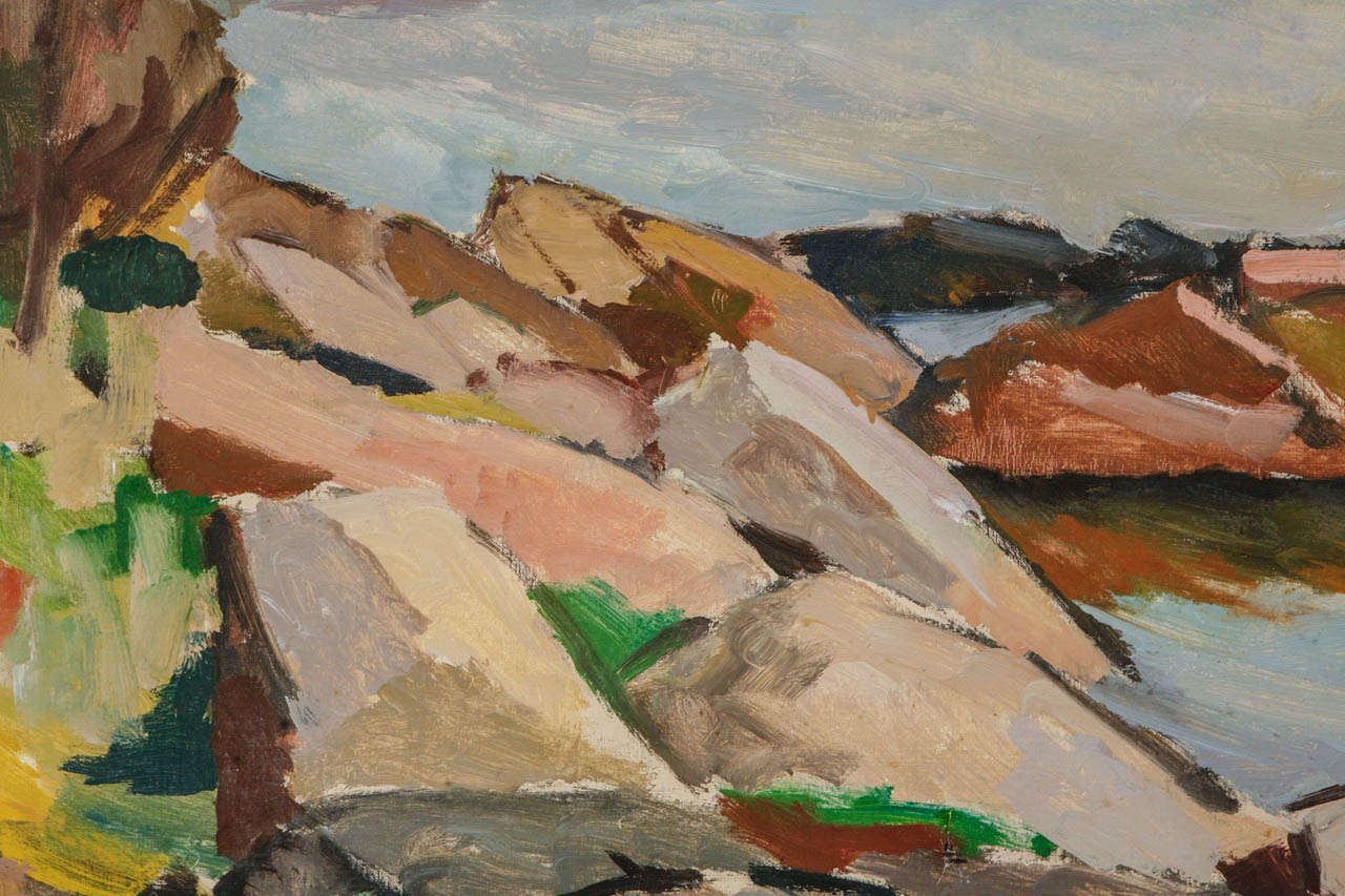 Late 20th Century Coastal Landscape of Bornholm Denmark