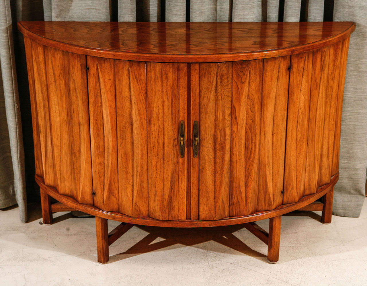 Demi-Lune Cabinet by Henredon at 1stDibs | henredon demilune