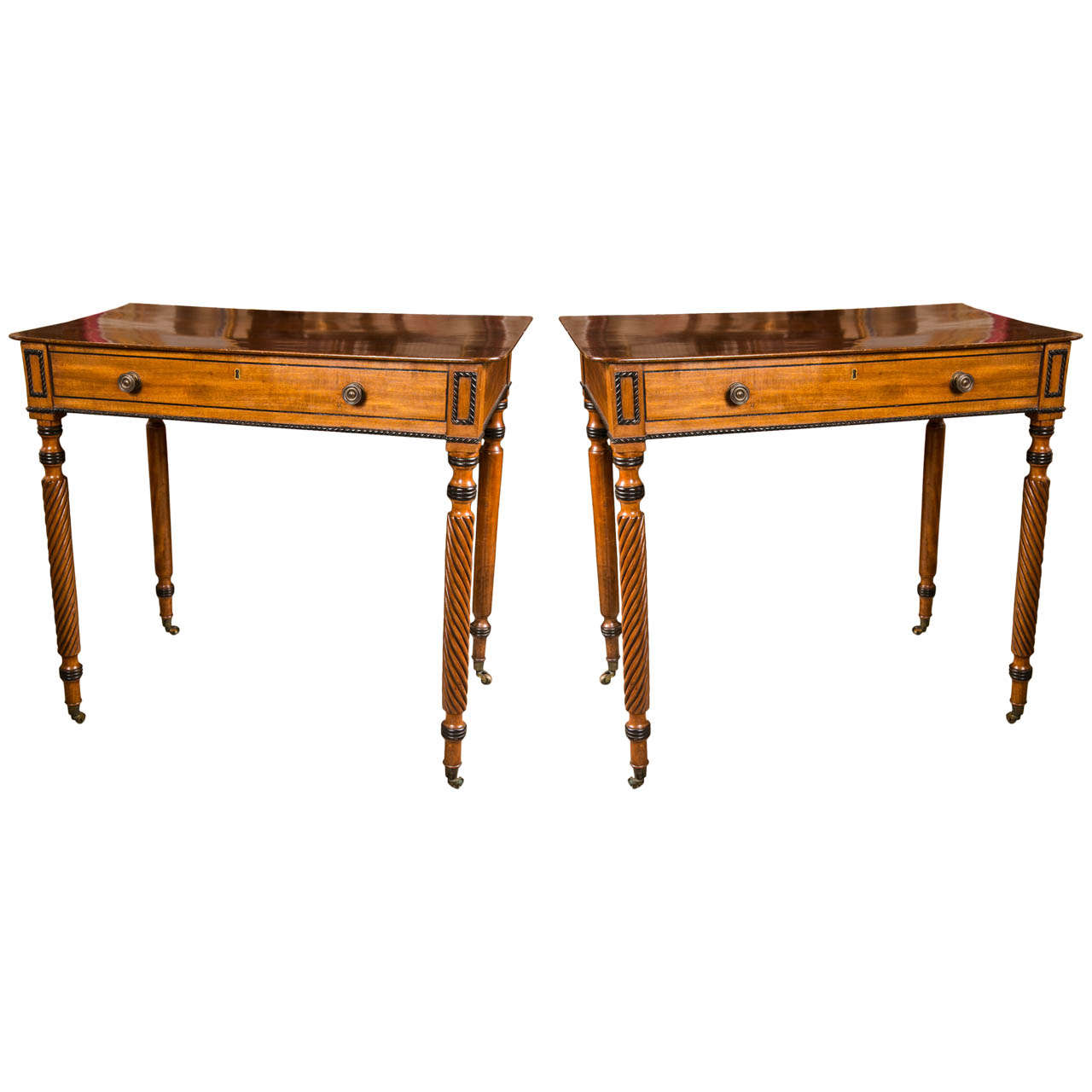 Pair of Regency Style  Side Tables