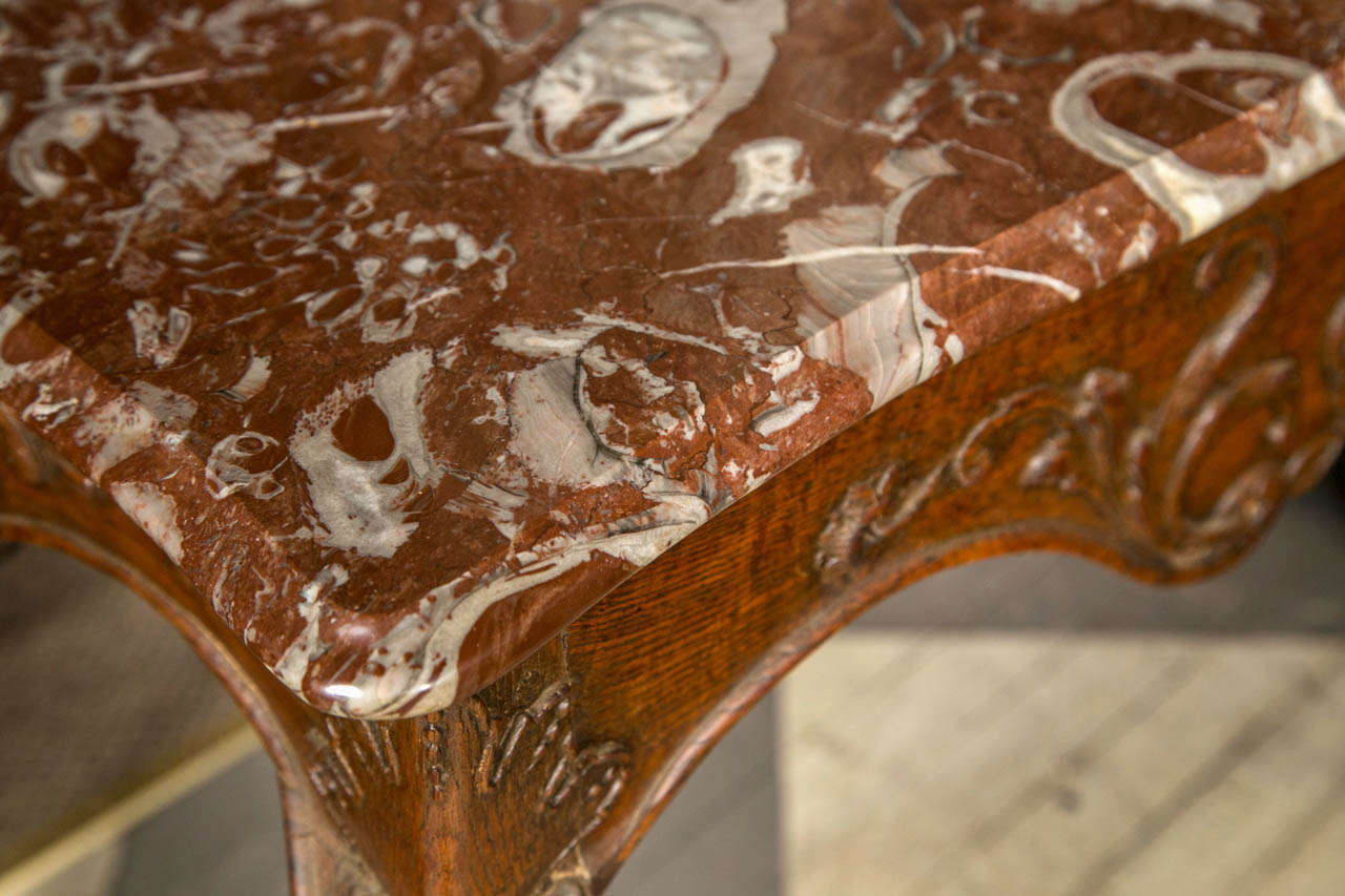 18th Century Louis XV  Marble Top Center Table 3