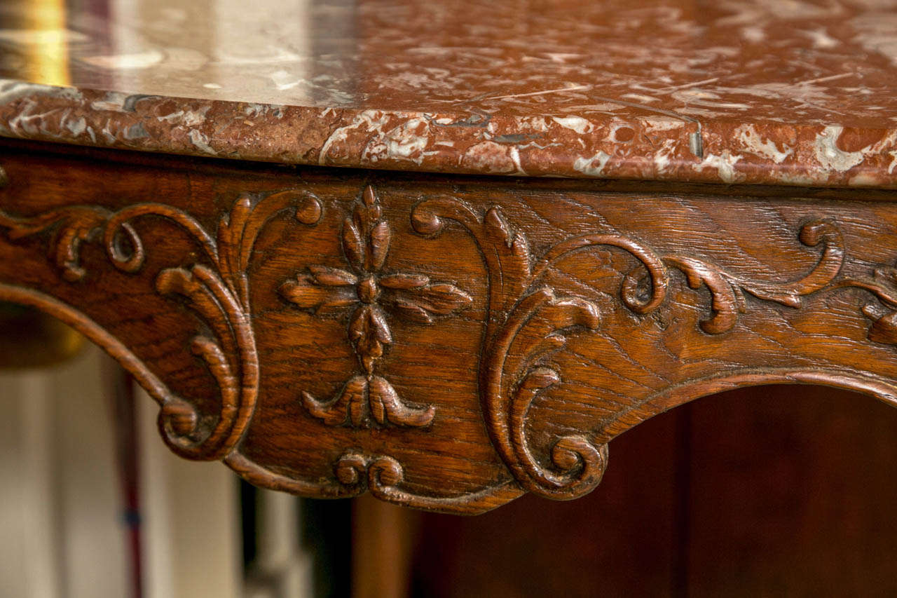 18th Century Louis XV  Marble Top Center Table 1