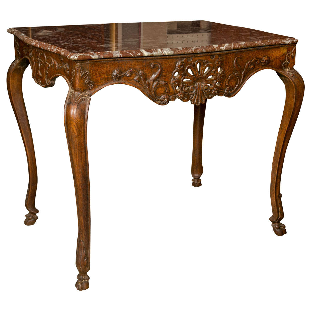 18th Century Louis XV  Marble Top Center Table