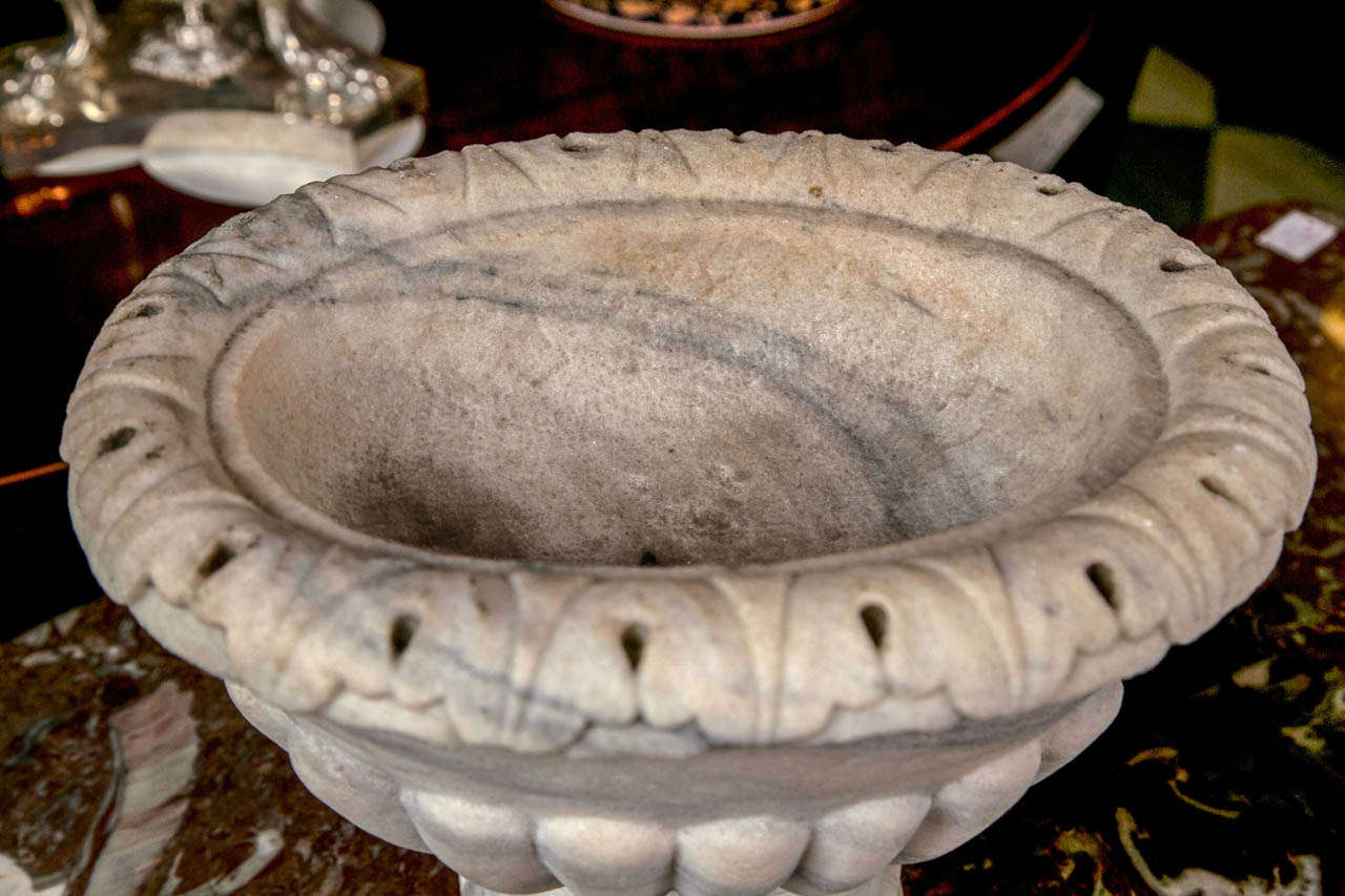 Italian Two Similar Antique Marble Urns For Sale