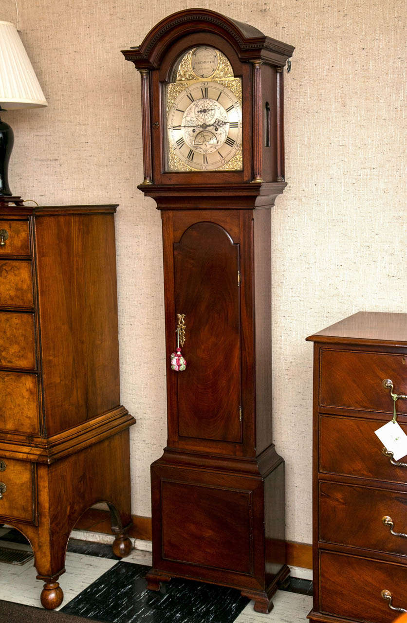 Mahogany Tall Case Clock 4