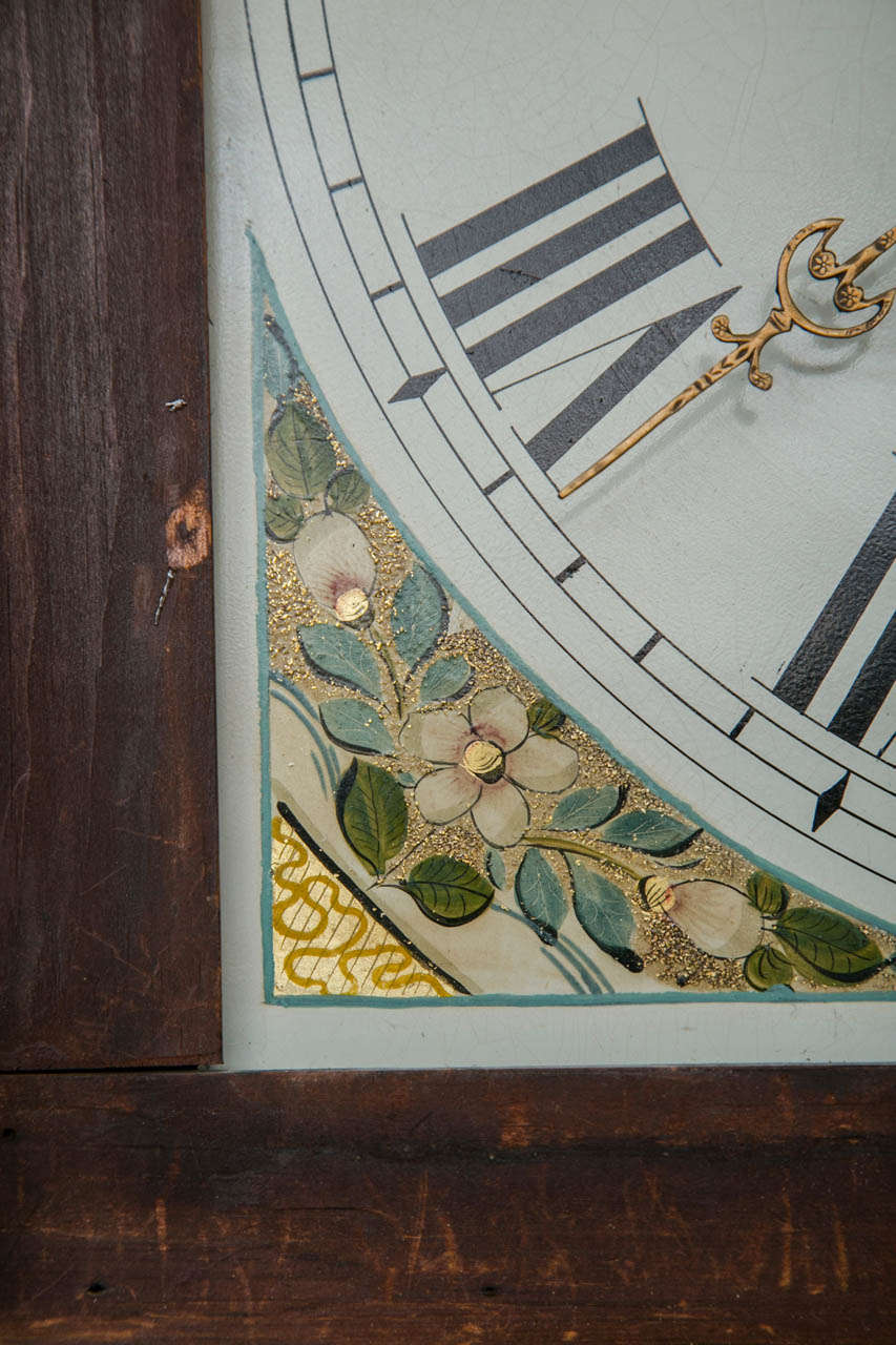George III Oak and Mahogany Tall Case Clock 1