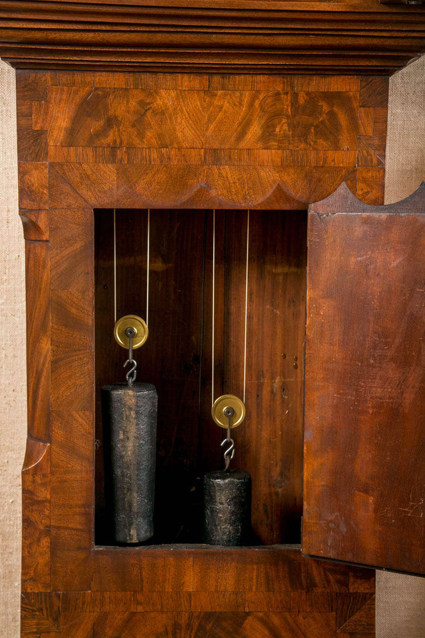 English Mahogany Tall Case Clock 1