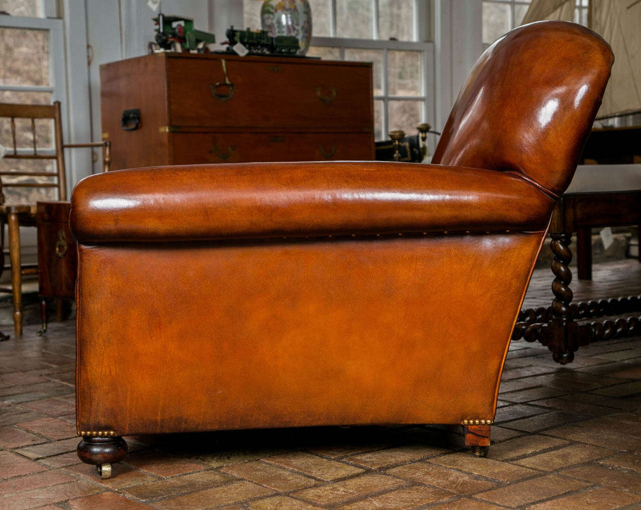 French Leather Club Chairs 3