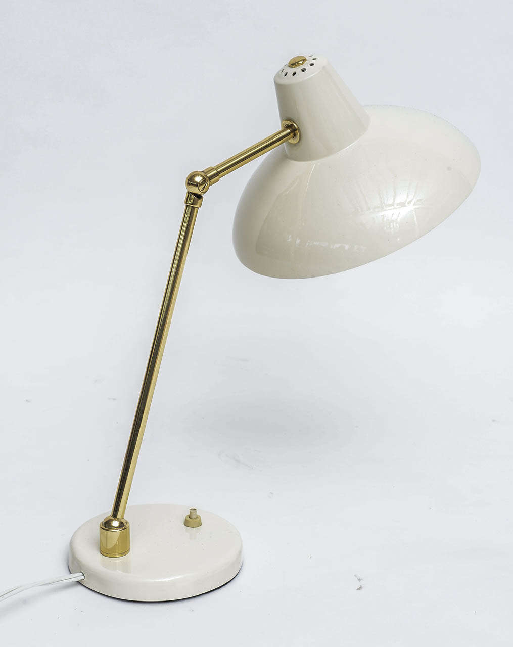 Mid-Century Modern 50's Italian Brass Brass Desk Lamp