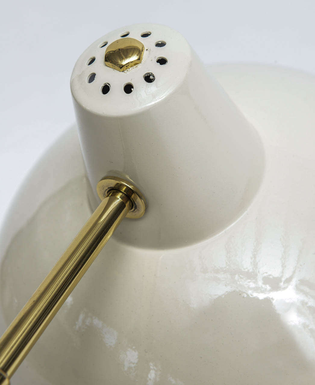 Mid-20th Century 50's Italian Brass Brass Desk Lamp