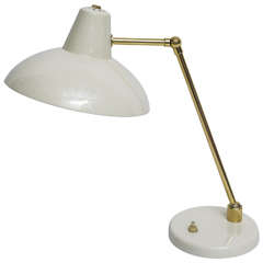 50's Italian Brass Brass Desk Lamp