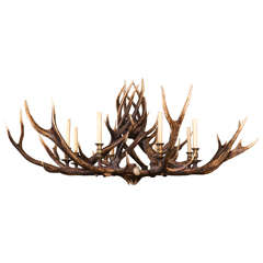 Anthony Redmile Eight-Light Antler Chandelier