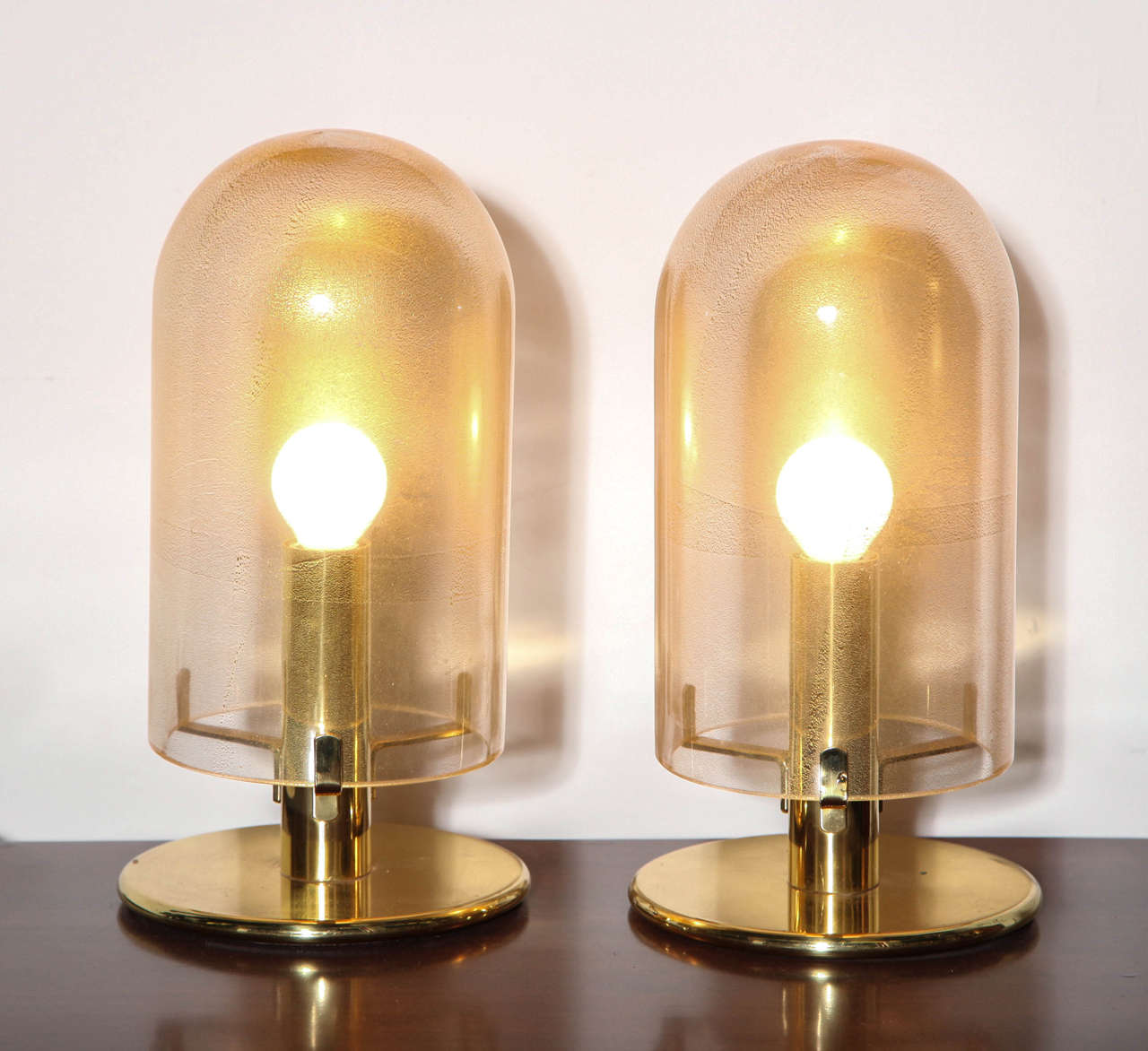 Mid-Century Modern Pair of Seguso Lamps Made in1960s