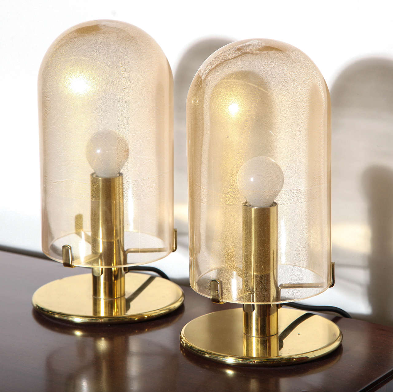 Italian Pair of Seguso Lamps Made in1960s
