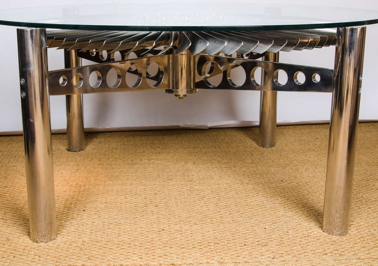 Rolls Royce Turbine Coffee Table In Excellent Condition In East Sussex, GB