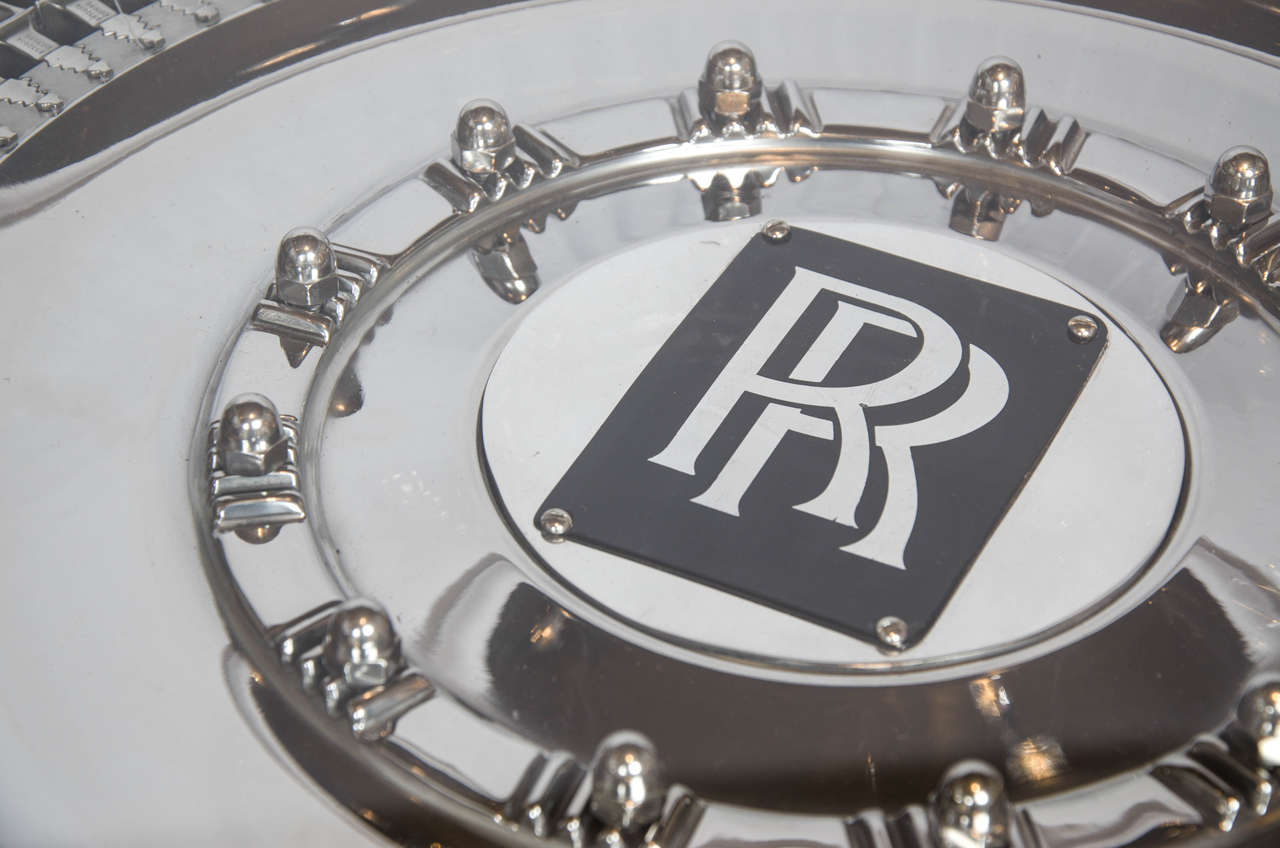 Glass Rolls Royce Turbine Coffee Table