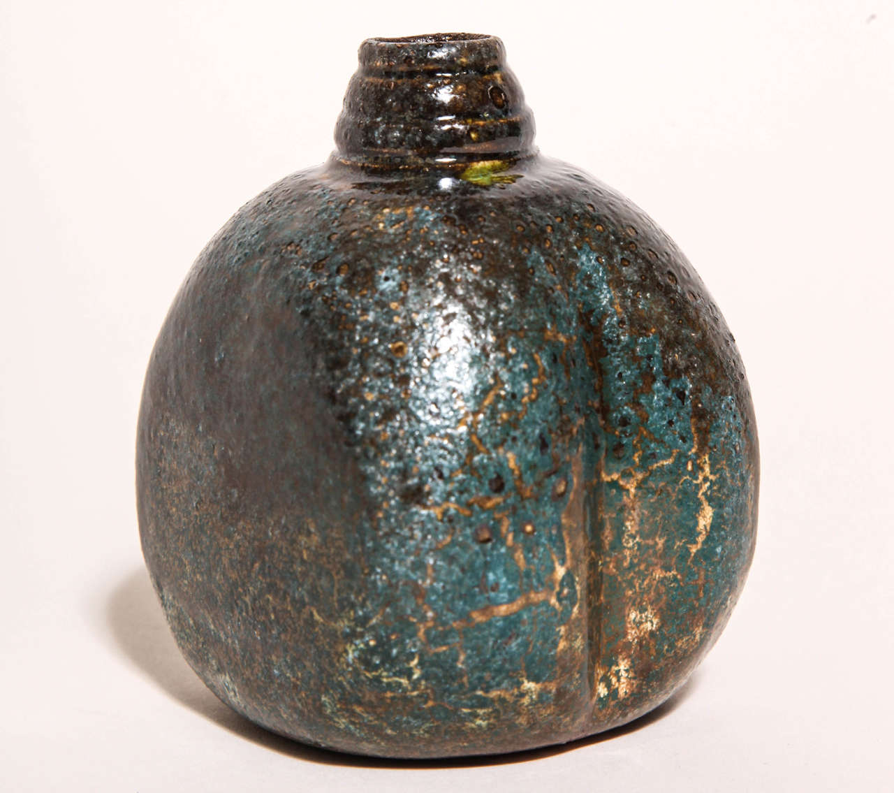 Henri Simmen French Art Deco Stoneware Vase For Sale 1