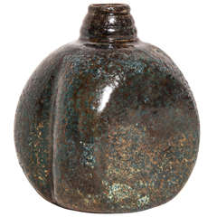 Henri Simmen French Art Deco Stoneware Vase
