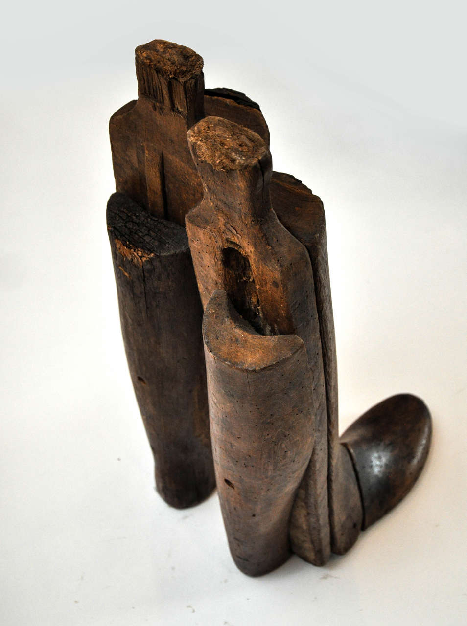 19th Century All Wood Italian Boot Molds 4