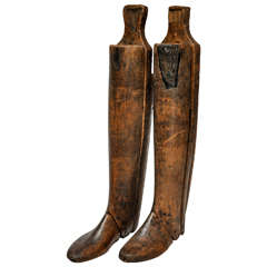 19th Century All Wood Italian Boot Molds
