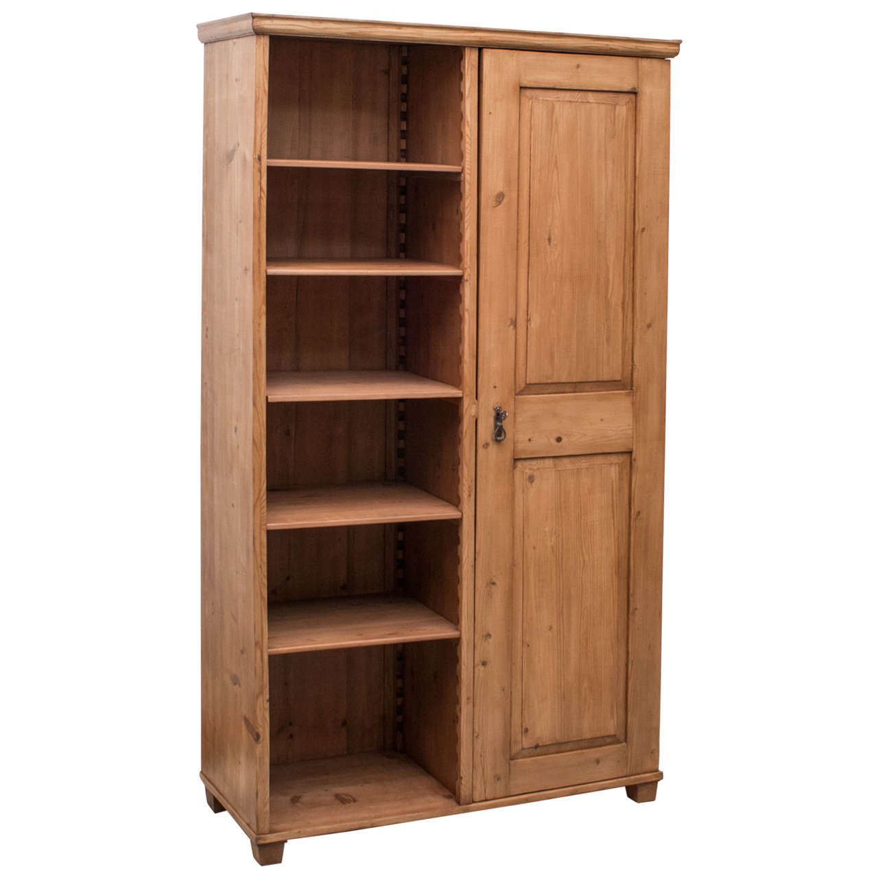 Pine Wardrobe with Shelves