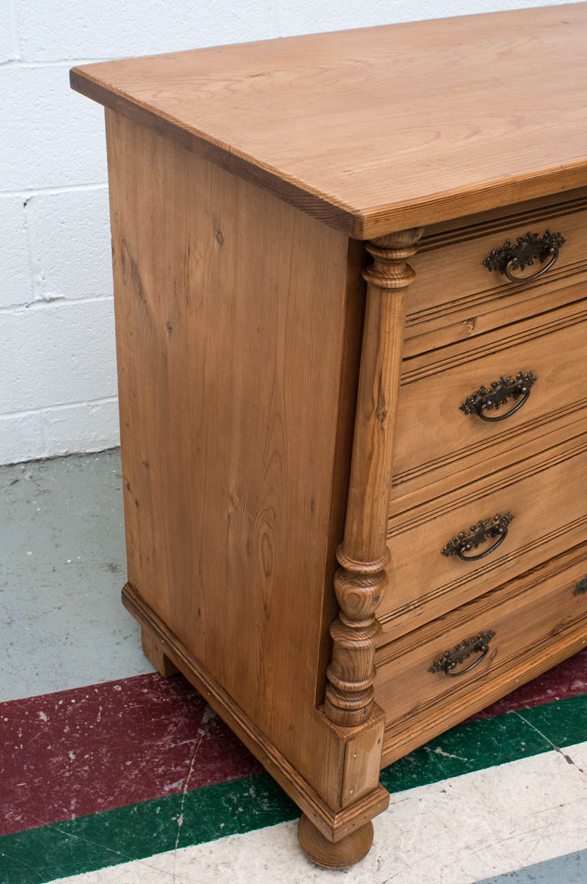 Pine and Beech Chest of Drawers In Excellent Condition In Baltimore, MD