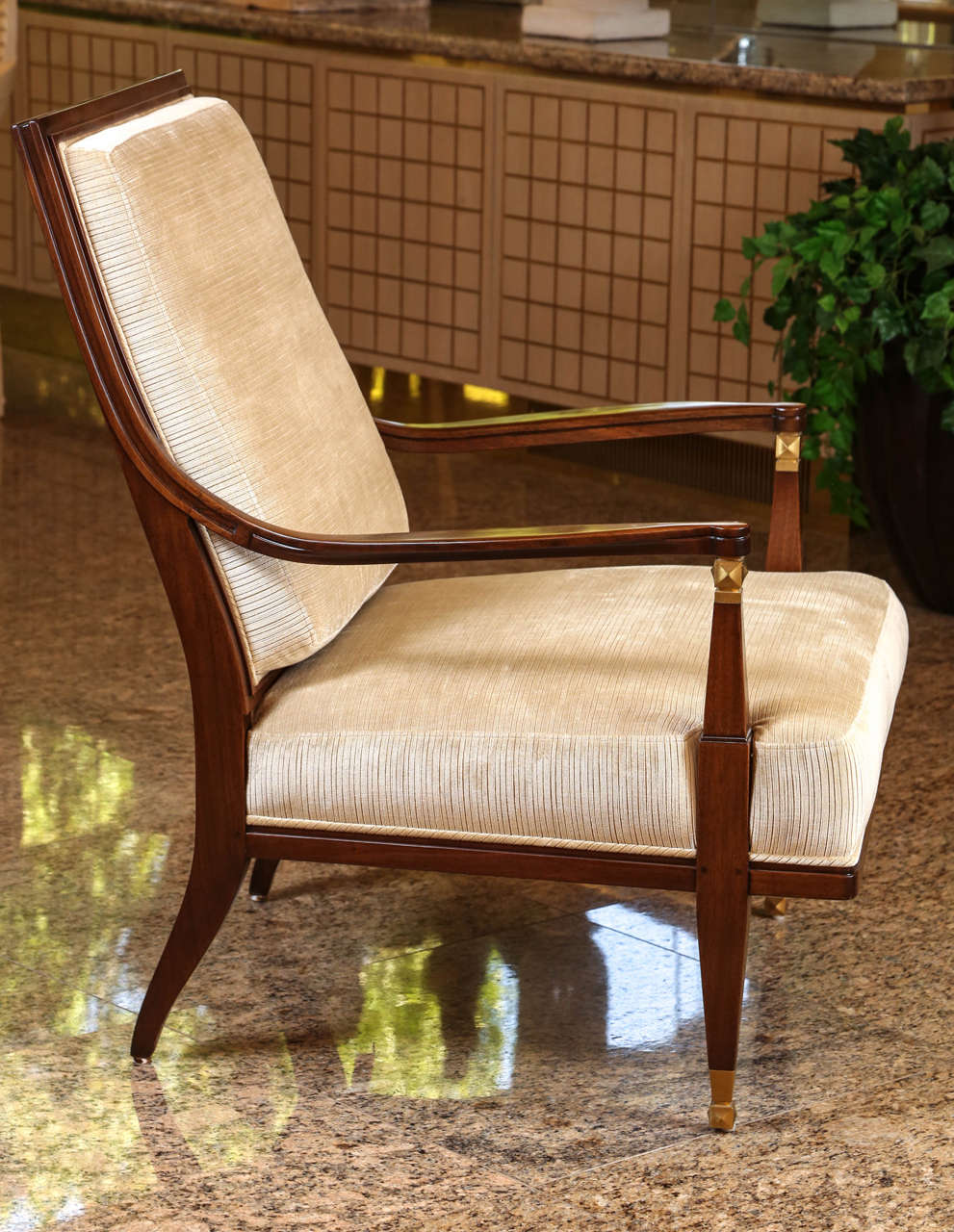 Upholstery Pair of Beautiful Fauteuils from the Lucien Rollin Collection by William Switzer