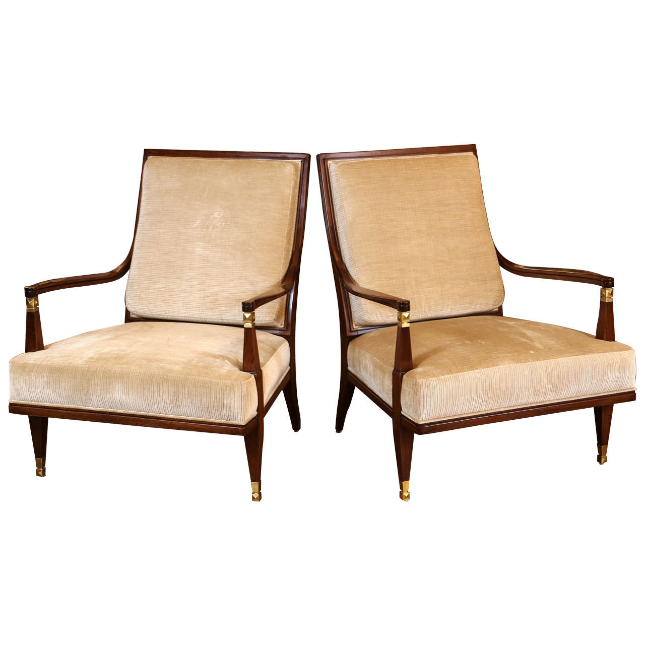 Pair of Beautiful Fauteuils from the Lucien Rollin Collection by William Switzer