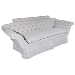 Deeply Tufted Newly Upholstered Sofa c. 1935