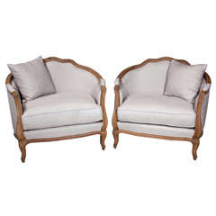 Pair of Love French Chairs w/ Pillows