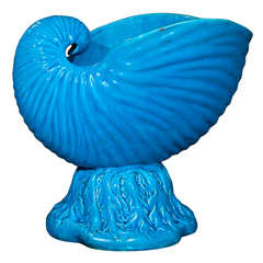 Antique Minton Majolica Shell Centerpiece