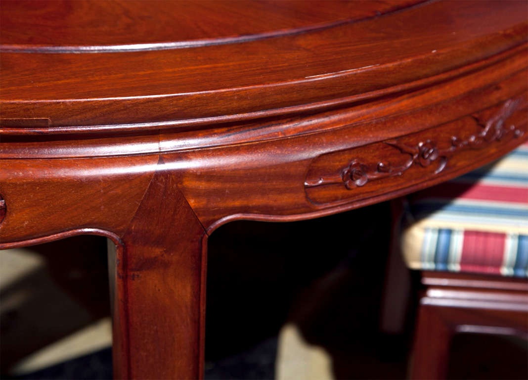 rosewood dining table and chairs