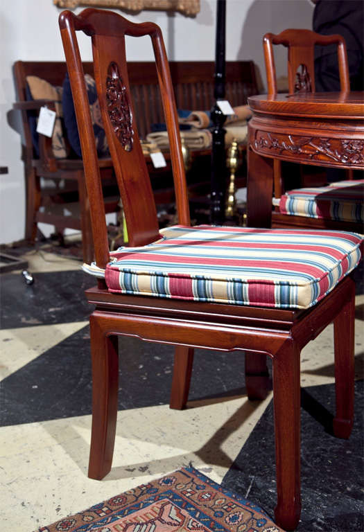 chinese rosewood dining table and chairs