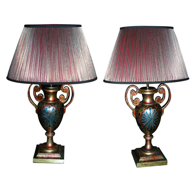 Pair of 1950s Italian Lamps For Sale
