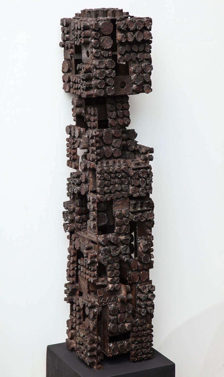 Brutalist Untitled TOTEM Sculpture by William Tarr