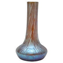 Vase Candia Wellenoptisch de Loetz Glass