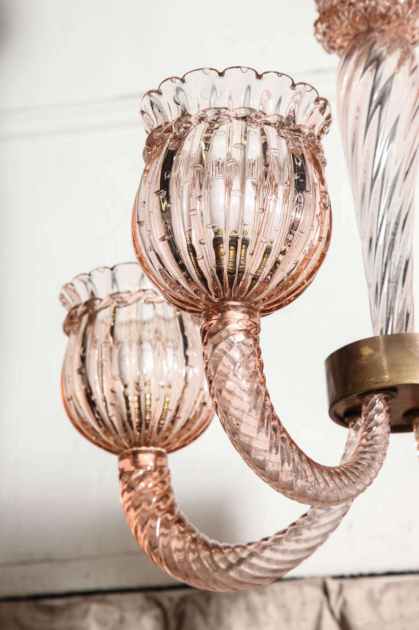 Barovier & Toso Chandelier Made in 1940 In Excellent Condition For Sale In New York, NY